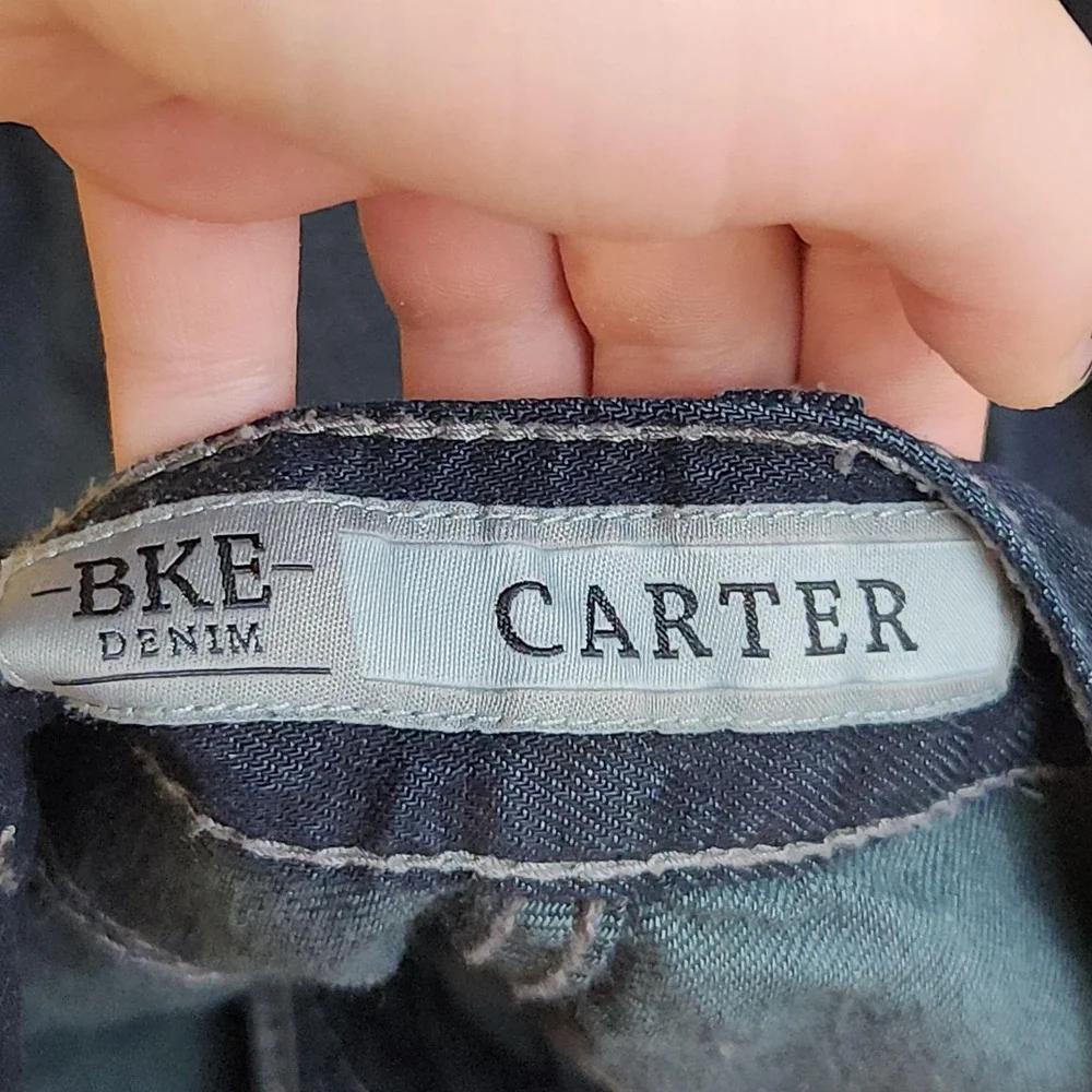 BKE Carter Bootcut Jeans Mens 31R 31x32 Blue Dark Wash Stretch Denim Casual